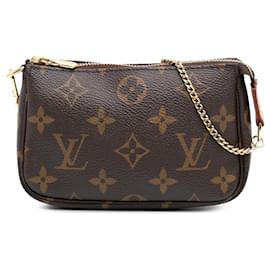 Louis Vuitton-Louis Vuitton Brown Monogram Mini Pochette Accessoires-Brown