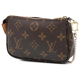 Louis Vuitton-Louis Vuitton Brown Monogram Mini Pochette Accessoires-Brown