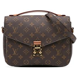 Louis Vuitton-Louis Vuitton Brown Monogram Pochette Metis-Brown