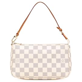 Louis Vuitton-Louis Vuitton White Damier Azur Pochette Accessoires-White
