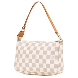 Louis Vuitton-Louis Vuitton White Damier Azur Pochette Accessoires-White