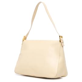 Fendi-Fendi White Large Calfskin Mamma Forever Shoulder Bag-White,Cream