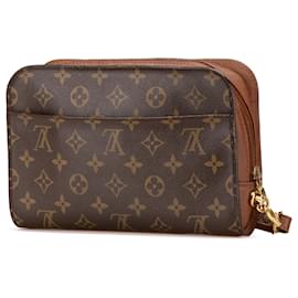 Louis Vuitton-Louis Vuitton Brown Monogram Orsay-Brown