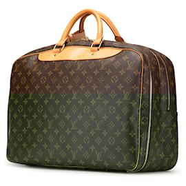 Louis Vuitton-Louis Vuitton Brown Monogram Alize 24 Heures-Brown