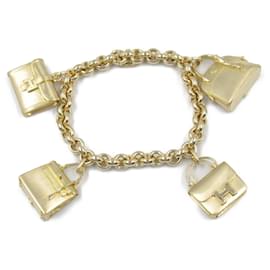 Hermès-Hermes 18K Yellow Gold Charm Bracelet-Golden