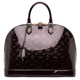 Louis Vuitton-Louis Vuitton Purple Monogram Vernis Alma GM-Purple