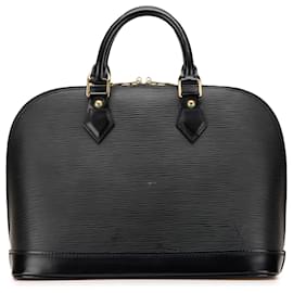 Louis Vuitton-Louis Vuitton Black Epi Alma PM-Black