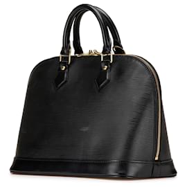 Louis Vuitton-Louis Vuitton Black Epi Alma PM-Black