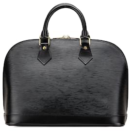Louis Vuitton-Louis Vuitton Black Epi Alma PM-Black