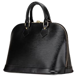 Louis Vuitton-Louis Vuitton Black Epi Alma PM-Black
