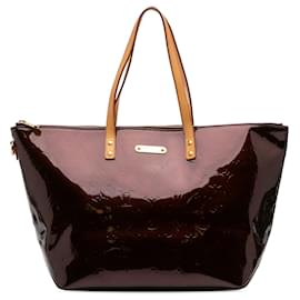 Louis Vuitton-Louis Vuitton Red Monogram Vernis Bellevue GM-Red,Dark red