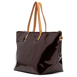 Louis Vuitton-Louis Vuitton Red Monogram Vernis Bellevue GM-Red,Dark red