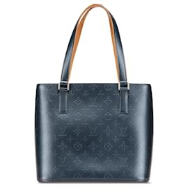 Louis Vuitton-Louis Vuitton Blue Monogram Mat Stockton-Blue,Dark blue
