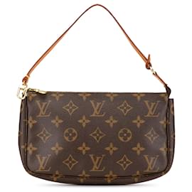 Louis Vuitton-Louis Vuitton Brown Monogram Pochette Accessoires-Brown