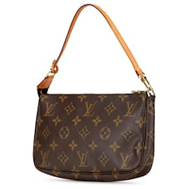 Louis Vuitton-Louis Vuitton Brown Monogram Pochette Accessoires-Brown