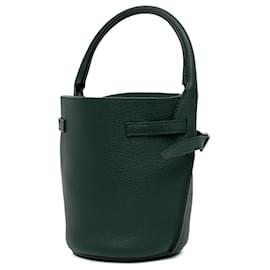 Céline-Celine Green Nano Leather Big Bucket Bag-Green,Dark green
