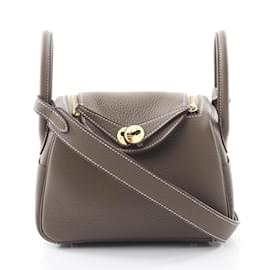 Hermès-Hermes Lindy Mini Etoupe Shoulder Bag-Beige,Taupe