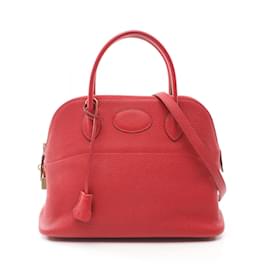 Hermès-Hermes Bolide 31 Le Juque Handbag-Red