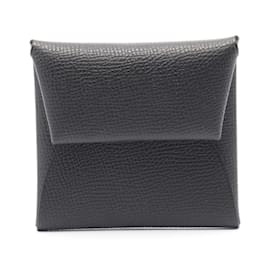 Hermès-Hermes Bastia Coin Case in Black Epsom Leather-Black