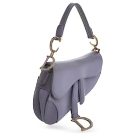 Dior-Dior Purple Mini Satin Crystal Embellished Saddle-Purple