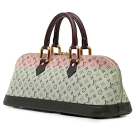 Louis Vuitton-Louis Vuitton Red Monogram Mini Lin Alma Horizontal-Red