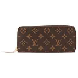 Louis Vuitton-Louis Vuitton Brown Monogram Clemence Long Wallet-Brown