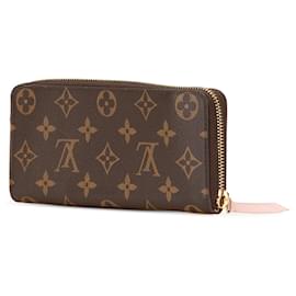 Louis Vuitton-Louis Vuitton Brown Monogram Clemence Long Wallet-Brown