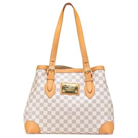 Louis Vuitton-Louis Vuitton White Damier Azur Hampstead MM-White