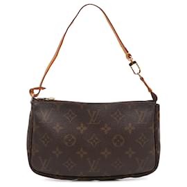 Louis Vuitton-Louis Vuitton Brown Monogram Pochette Accessoires-Brown