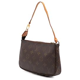 Louis Vuitton-Louis Vuitton Brown Monogram Pochette Accessoires-Brown