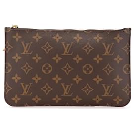 Louis Vuitton-Pochete Neverfull Monograma Marrom Louis Vuitton-Marrom