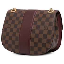Louis Vuitton-Louis Vuitton Brown Damier Ebene Cuir Taurillon Wight-Brown