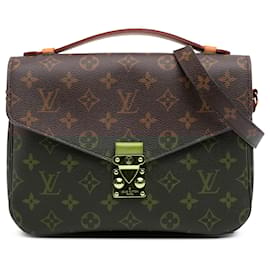 Louis Vuitton-Louis Vuitton Brown Monogram Pochette Metis-Brown