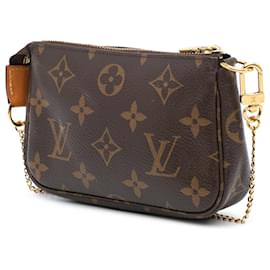 Louis Vuitton-Louis Vuitton Brown Monogram Mini Pochette Accessoires-Brown