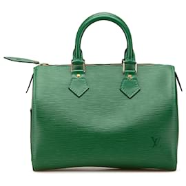 Louis Vuitton-Louis Vuitton Green Epi Speedy 25-Green