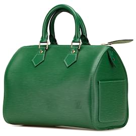 Louis Vuitton-Louis Vuitton Green Epi Speedy 25-Green