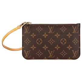 Louis Vuitton-Pochete Neverfull Monograma Marrom Louis Vuitton-Marrom