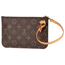 Louis Vuitton-Pochete Neverfull Monograma Marrom Louis Vuitton-Marrom