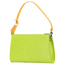 Louis Vuitton-Louis Vuitton Yellow Epi Pochette Accessoires-Yellow