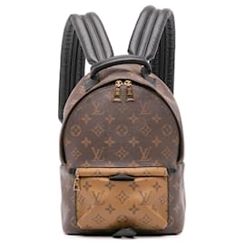 Louis Vuitton-Louis Vuitton Brown Monogram Reverse Palm Springs PM-Brown