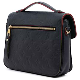 Louis Vuitton-Louis Vuitton Blue Monogram Empreinte Pochette Metis-Blue,Navy blue