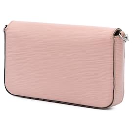 Louis Vuitton-Louis Vuitton Pink Epi Pochette Felicie-Pink