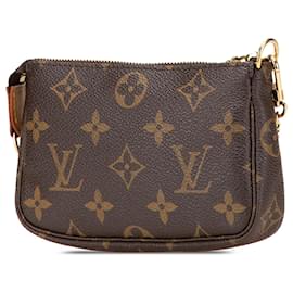 Louis Vuitton-Louis Vuitton Brown Monogram Mini Pochette Accessoires-Brown