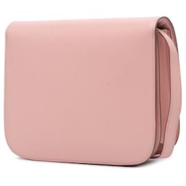 Céline-Celine Pink Medium Calfskin Classic Box-Pink