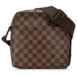 Louis Vuitton-Louis Vuitton Brown Damier Ebene Olav PM-Brown