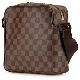 Louis Vuitton-Louis Vuitton Brown Damier Ebene Olav PM-Brown