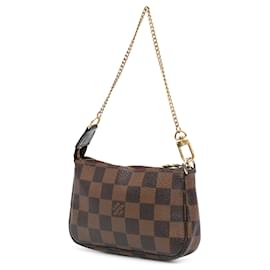 Louis Vuitton-Louis Vuitton Brown Damier Ebene Trunks and Bags Mini Pochette Accessoires-Brown