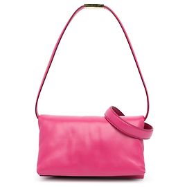 Marni Rosa Pequena Bolsa de Couro Prisma Rosa