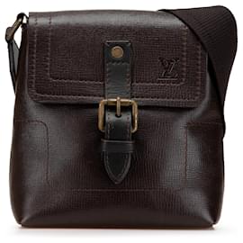 Louis Vuitton-Louis Vuitton Brown Utah Yuma-Brown,Dark brown