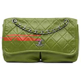 Chanel-Chanel Red Medium Grained Calfskin Natural Beauty Flap-Red